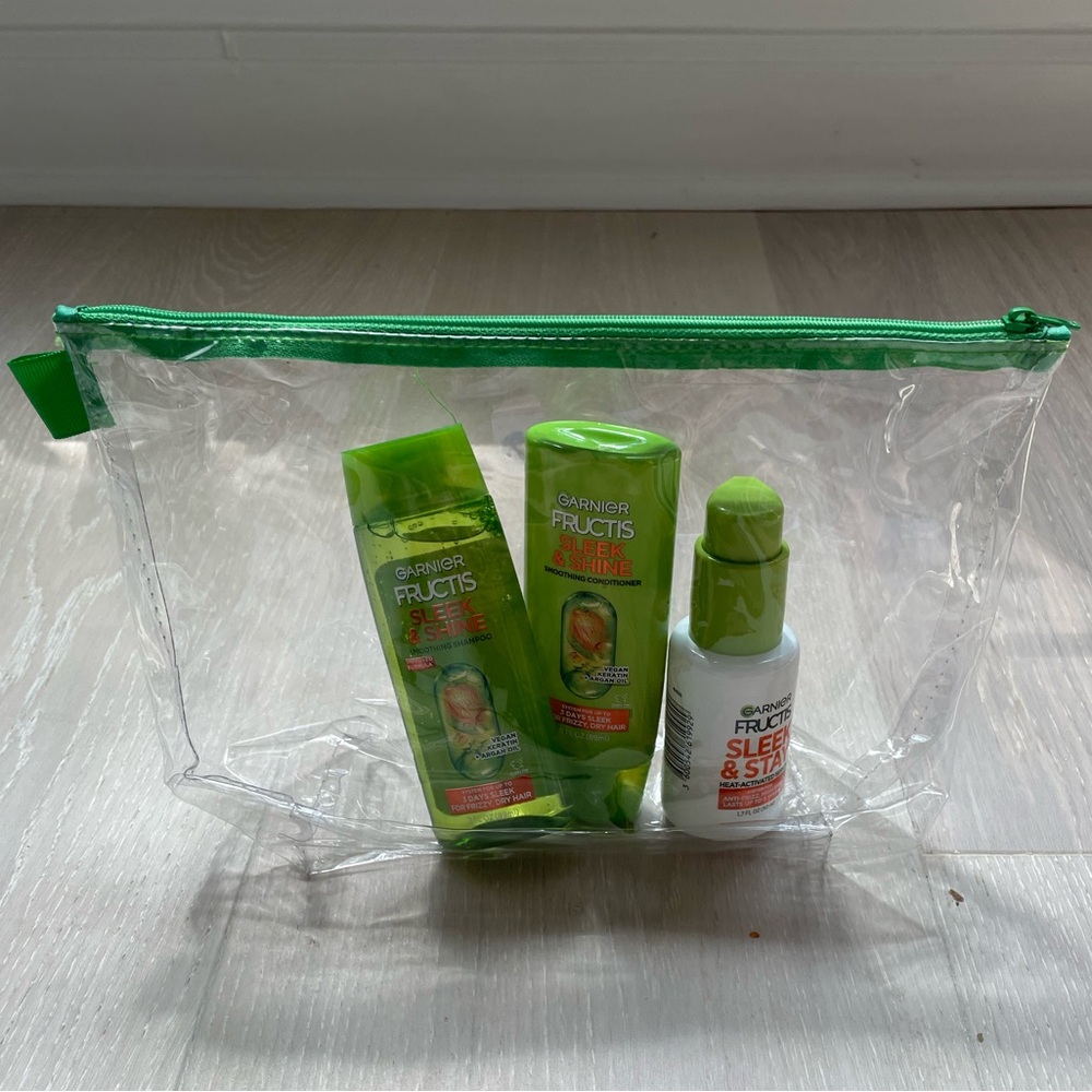 Garnier Fructis Travel Size Hair Care Trio in Airline Travel Bag  3 fl. oz. New! - Picture 5 of 7